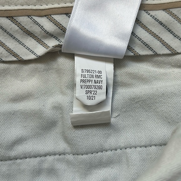 Banana Republic Pants Men 32x32 Navy Fulton Chino Flat Front Classiccore Preppy - Picture 9 of 12